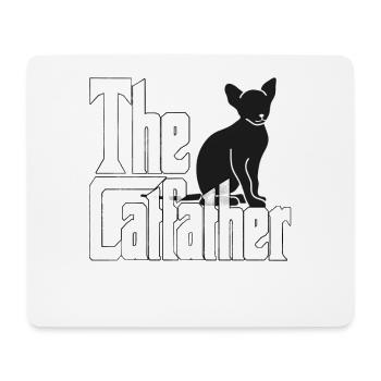 Cat Dad The Catfather Crazy Cat Father Kitty Daddy - Mouse Pad (horizontal) - white - Front