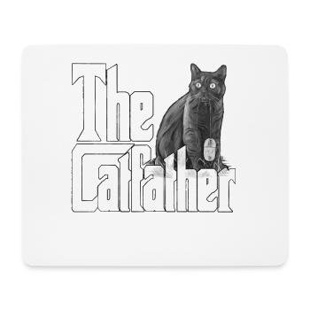Cat Dad The Catfather Crazy Cat Father Kitty Daddy - Tapis de souris (format paysage) - blanc - Devant
