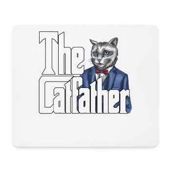 Cat Dad The Catfather Crazy Cat Father Kitty Daddy - Mouse Pad (horizontal) - white - Front