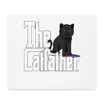 Cat Dad The Catfather Crazy Cat Father Kitty Daddy - Mouse Pad (horizontal) - white - Front