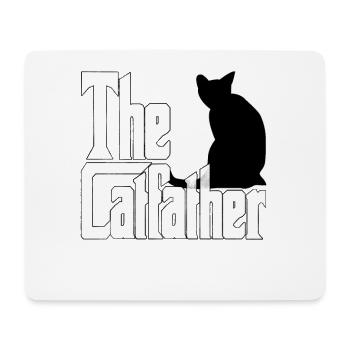 Cat Dad The Catfather Crazy Cat Father Kitty Daddy - Mouse Pad (horizontal) - white - Front