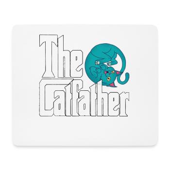 Cat Dad The Catfather Crazy Cat Father Kitty Daddy - Mouse Pad (horizontal) - white - Front