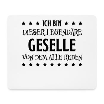 Geselle Lustiger Spruch Gesellenprüfung Geschenk - Mousepad (Querformat) - Weiß - Vorne