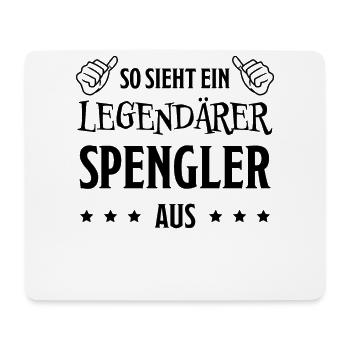 Spengler Beruf Lustiger Spruch Handwerker Geschenk - Mousepad (Querformat) - Weiß - Vorne