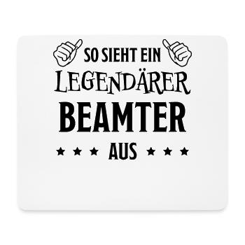 Beamter Lustiger Spruch Verbeamtung Büro Geschenk - Mousepad (Querformat) - Weiß - Vorne