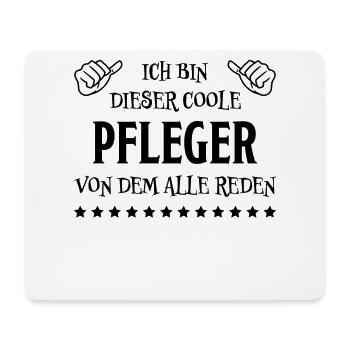 Pfleger Lustiger Spruch Altenpfleger Job Geschenk - Mousepad (Querformat) - Weiß - Vorne