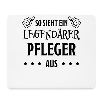 Pfleger Lustiger Spruch Altenpfleger Job Geschenk - Mousepad (Querformat) - Weiß - Vorne