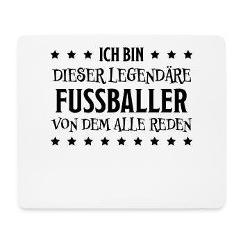 Fußballer Lustiger Spruch Fun Fußball Tor Geschenk - Mousepad (Querformat) - Weiß - Vorne