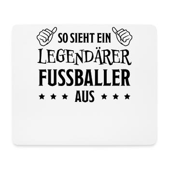 Fußballer Lustiger Spruch Fun Fußball Tor Geschenk - Mousepad (Querformat) - Weiß - Vorne