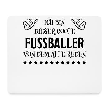 Fußballer Lustiger Spruch Fun Fußball Tor Geschenk - Mousepad (Querformat) - Weiß - Vorne