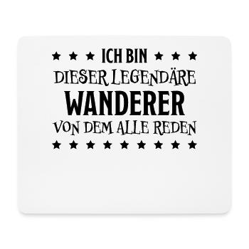Wanderer Outdoor Lustiger Spruch Wandern Geschenk - Mousepad (Querformat) - Weiß - Vorne