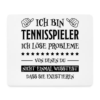 Tennis Lustiger Spruch Fun Tennisspieler Geschenk - Mousepad (Querformat) - Weiß - Vorne