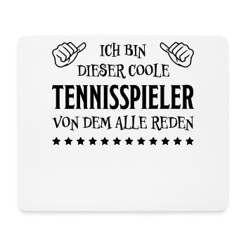 Tennis Lustiger Spruch Fun Tennisspieler Geschenk - Mousepad (Querformat) - Weiß - Vorne