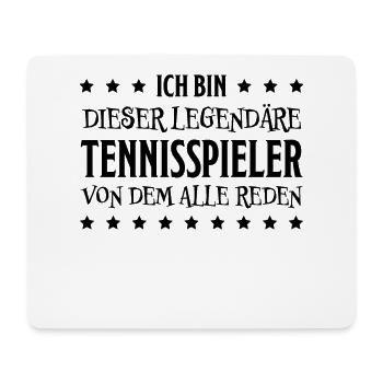 Tennis Lustiger Spruch Fun Tennisspieler Geschenk - Mousepad (Querformat) - Weiß - Vorne