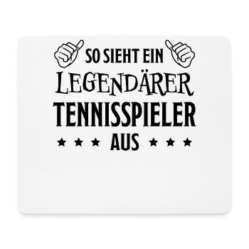 Tennis Lustiger Spruch Fun Tennisspieler Geschenk - Mousepad (Querformat) - Weiß - Vorne