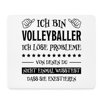 Volleyball Lustige Spruch Beachvolleyball Geschenk - Mousepad (Querformat) - Weiß - Vorne