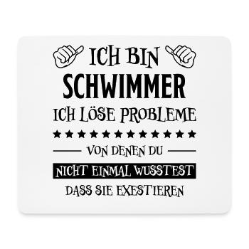 Schwimmer Sport Lustiger Spruch Schwimmen Geschenk - Mousepad (Querformat) - Weiß - Vorne