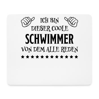 Schwimmer Sport Lustiger Spruch Schwimmen Geschenk - Mousepad (Querformat) - Weiß - Vorne