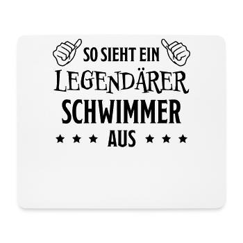 Schwimmer Sport Lustiger Spruch Schwimmen Geschenk - Mousepad (Querformat) - Weiß - Vorne