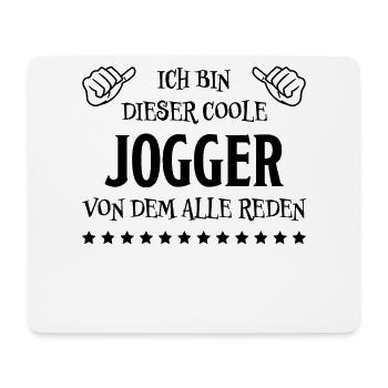 Jogger Laufen Lustiger Spruch Joggen Geschenk - Mousepad (Querformat) - Weiß - Vorne