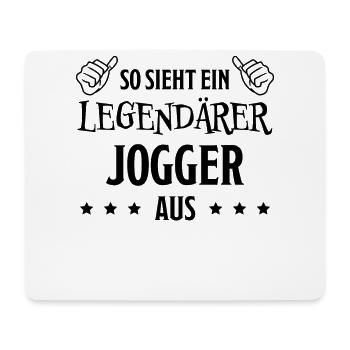 Jogger Laufen Lustiger Spruch Joggen Geschenk - Mousepad (Querformat) - Weiß - Vorne
