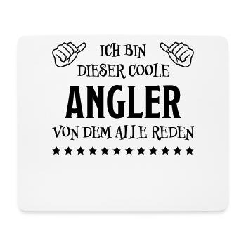 Angler Fisch Hobby Angeln Fische Fun Meer Geschenk - Mousepad (Querformat) - Weiß - Vorne
