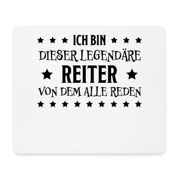 Reiter Reiten Lustiger Spruch Pferdesport Geschenk - Mousepad (Querformat) - Weiß - Vorne