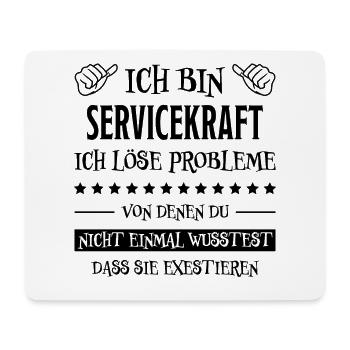 Servicekraft Dienstleistung Lustig Spruch Geschenk - Mousepad (Querformat) - Weiß - Vorne