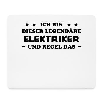 Elektriker Lustiger Spruch Elektriker Geschenk - Mousepad (Querformat) - Weiß - Vorne
