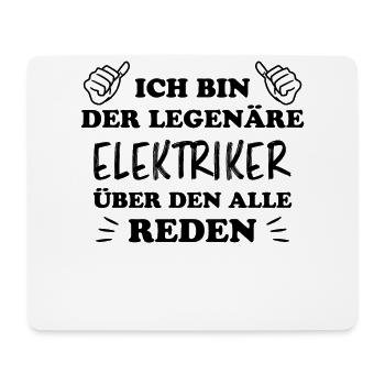 Elektriker Lustiger Spruch Elektriker Geschenk - Mousepad (Querformat) - Weiß - Vorne