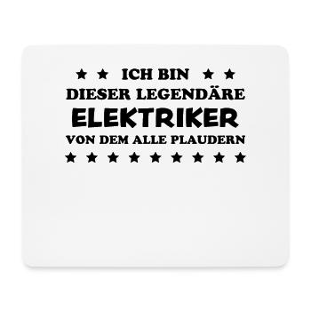 Elektriker Lustiger Spruch Elektriker Geschenk - Mousepad (Querformat) - Weiß - Vorne