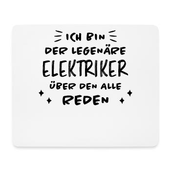 Elektriker Lustiger Spruch Elektriker Geschenk - Mousepad (Querformat) - Weiß - Vorne