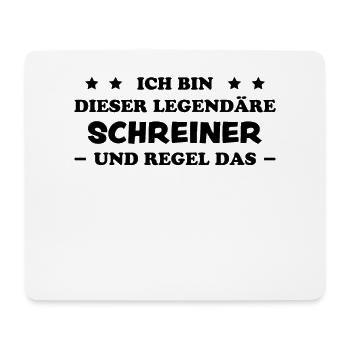 Schreiner Witz Spruch Tischler Schreiner Geschenk - Mousepad (Querformat) - Weiß - Vorne
