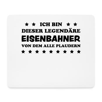 Eisenbahner Spruch Eisenbahn Lokführer Geschenk - Mousepad (Querformat) - Weiß - Vorne
