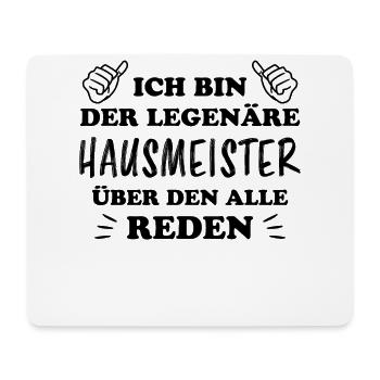 Hausmeister Lustiger Spruch Hausverwalter Geschenk - Mousepad (Querformat) - Weiß - Vorne