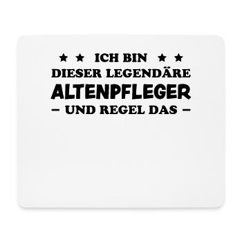 Altenpfleger Lustiger Spruch Altenpfleger Geschenk - Mousepad (Querformat) - Weiß - Vorne