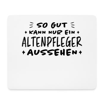 Altenpfleger Lustiger Spruch Altenpfleger Geschenk - Mousepad (Querformat) - Weiß - Vorne