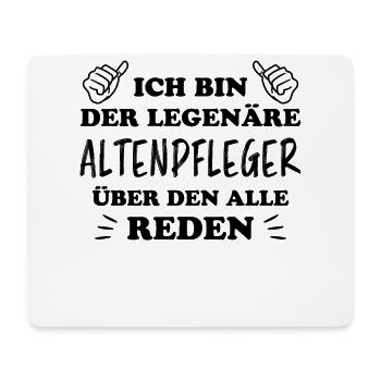 Altenpfleger Lustiger Spruch Altenpfleger Geschenk - Mousepad (Querformat) - Weiß - Vorne