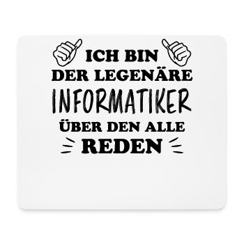 Informatiker Lustig Spruch Programmierer Geschenk - Mousepad (Querformat) - Weiß - Vorne