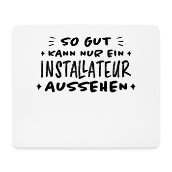 Installateur Spruch Heizung Installateur Geschenk - Mousepad (Querformat) - Weiß - Vorne