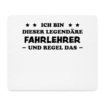 Fahrlehrer Lustige Spruch Fahrschullehrer Geschenk - Mousepad (Querformat) - Weiß - Vorne