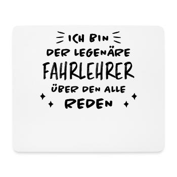 Fahrlehrer Lustige Spruch Fahrschullehrer Geschenk - Mousepad (Querformat) - Weiß - Vorne