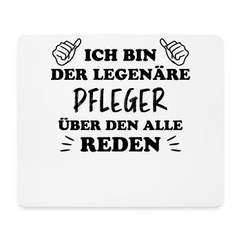 Pfleger Lustiger Spruch Job Altenpfleger Geschenk - Mousepad (Querformat) - Weiß - Vorne