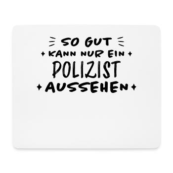 Polizist Lustiger Spruch Polizei Polizist Geschenk - Mousepad (Querformat) - Weiß - Vorne