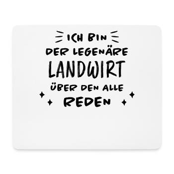 Landwirt Lustig Spruch Traktor Landwirt Geschenk - Mousepad (Querformat) - Weiß - Vorne