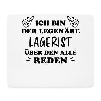 Lagerist Spruch Stablerfahrer Logistiker Geschenk - Mousepad (Querformat) - Weiß - Vorne