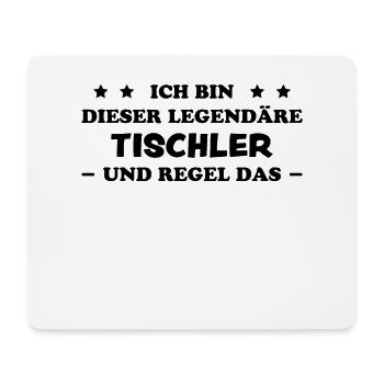 Tischler Lustiger Spruch Beruf Tischler Geschenk - Mousepad (Querformat) - Weiß - Vorne