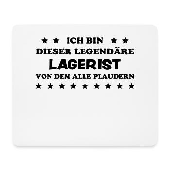 Lagerist Spruch Stablerfahrer Logistiker Geschenk - Mousepad (Querformat) - Weiß - Vorne