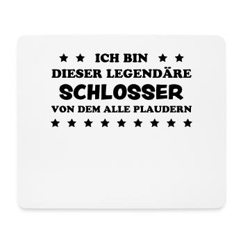 Schlosser Beruf Lustiger Spruch Schlosser Geschenk - Mousepad (Querformat) - Weiß - Vorne