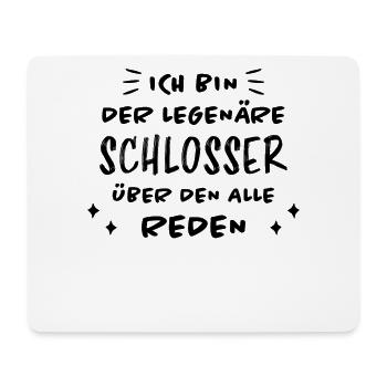 Schlosser Beruf Lustiger Spruch Schlosser Geschenk - Mousepad (Querformat) - Weiß - Vorne